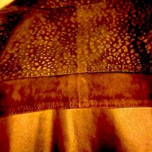 Pelle Studio 80s Leather Vintage! Full Length  Coat, w/ Patchwork Designs